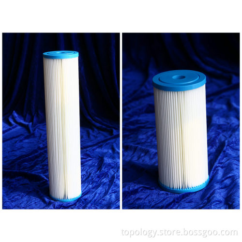 High Water Flow Pleated Filter Cartridge Without Net